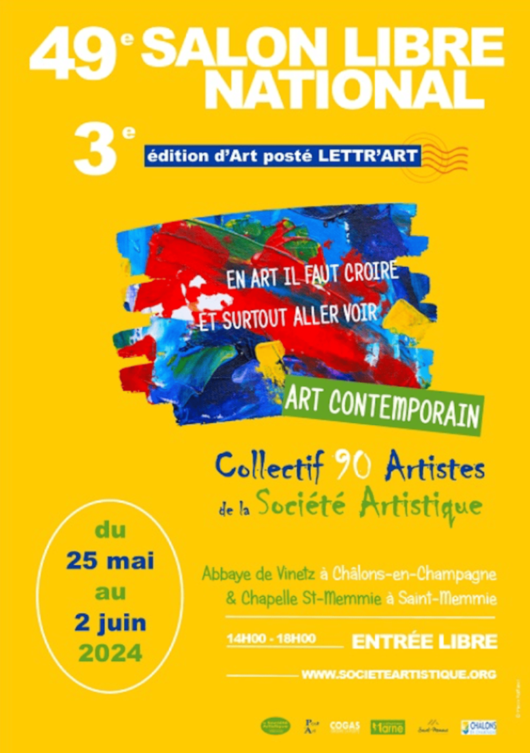 49° Salon libre National, Exposition à Chatons en Champagne et Chapelle St Memmie - Tania Ericher Artiste peintre exposante