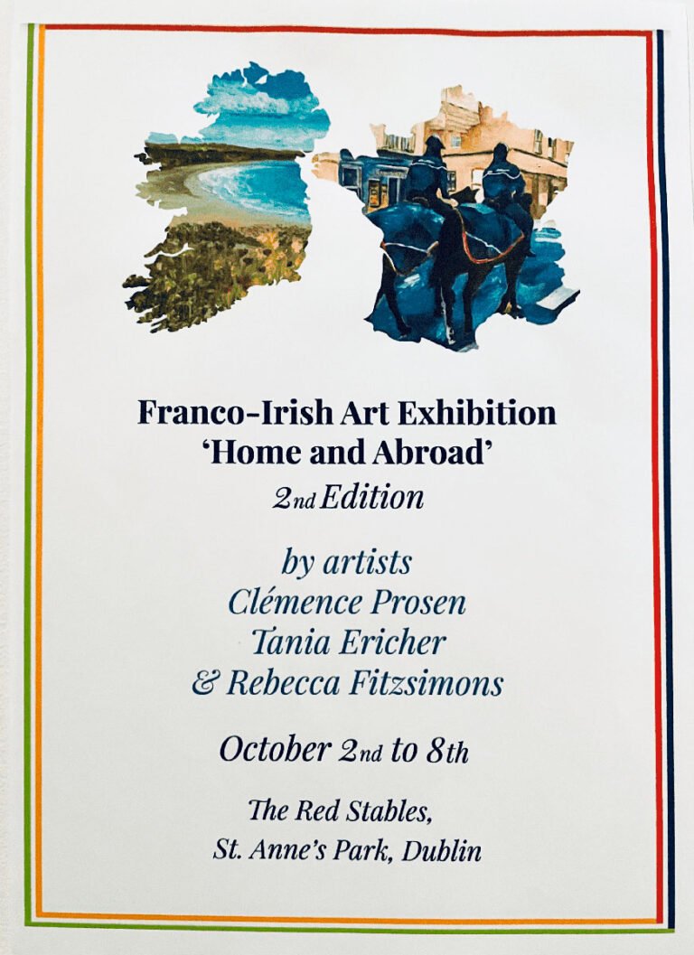 Franco Irish Art exhibition Home and abroad in Dublin Ireland with Visual artist Tania Ericher